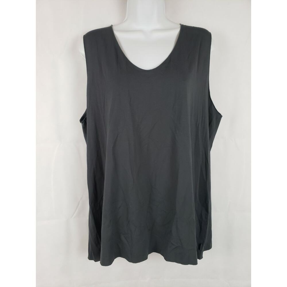 EUC Oska Women's Tank Black Lightweight Size 5 Viscose & Elastane